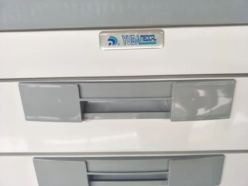 hospital furniture ABS plastic medicine nursing trolley