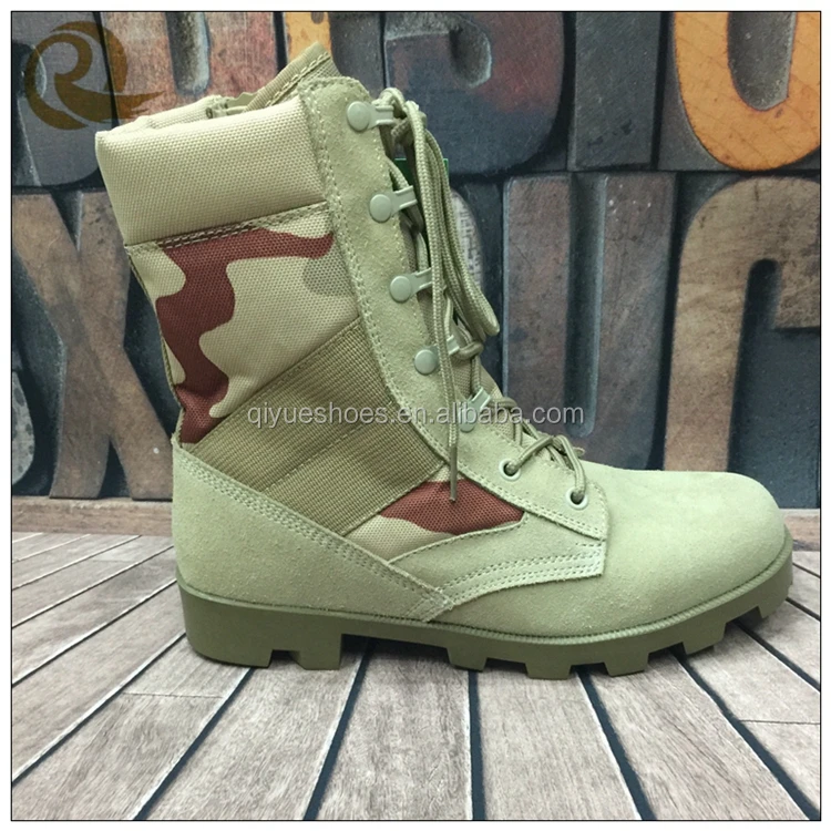Haute qualité camouflage panama beige désert allemand militaire bottes prix