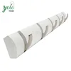 Wall Mounted hanging Rack Bamboo Coat Hooks Rail for bathroom and living room