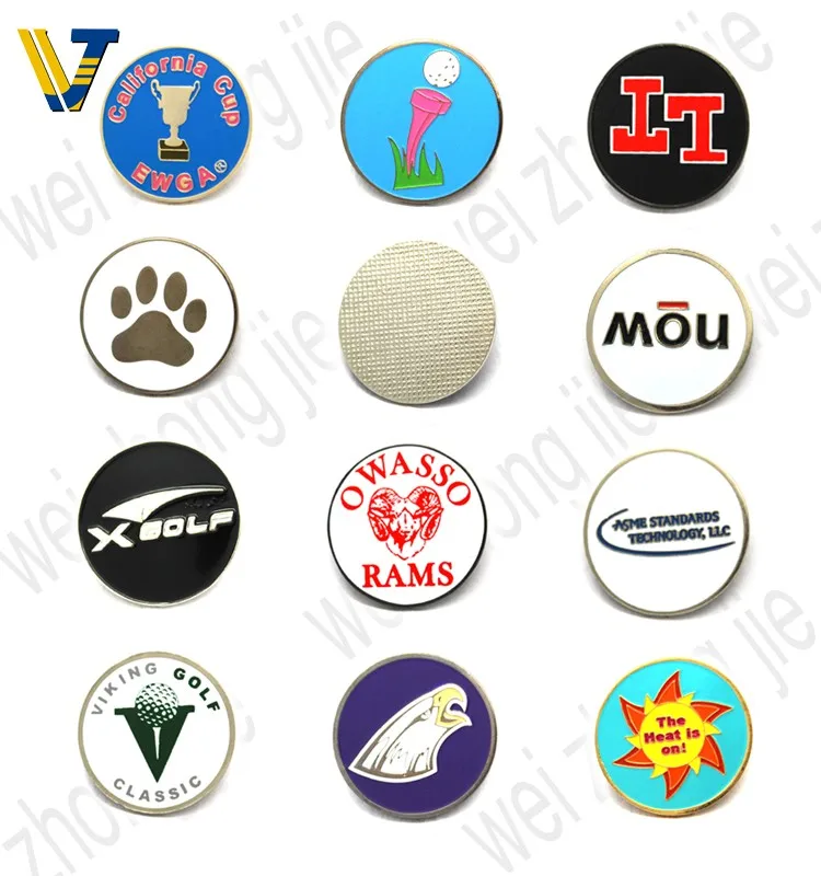 blank golf ball marker