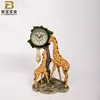 Hot Selling Gift Shop Item Giraffe Animal Theme Table Decoration Clock Desk Clock