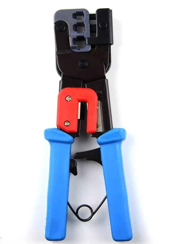 BXQINLENX Professional Multi-function Wire Crimper telephone tool crimps cable wire stripper wire crimper and cuter for 8P8C(RJ-45) 6P2C 6P4C 6P6C RJ-11 RJ-22(4P2C 4P4C)handset modular plug