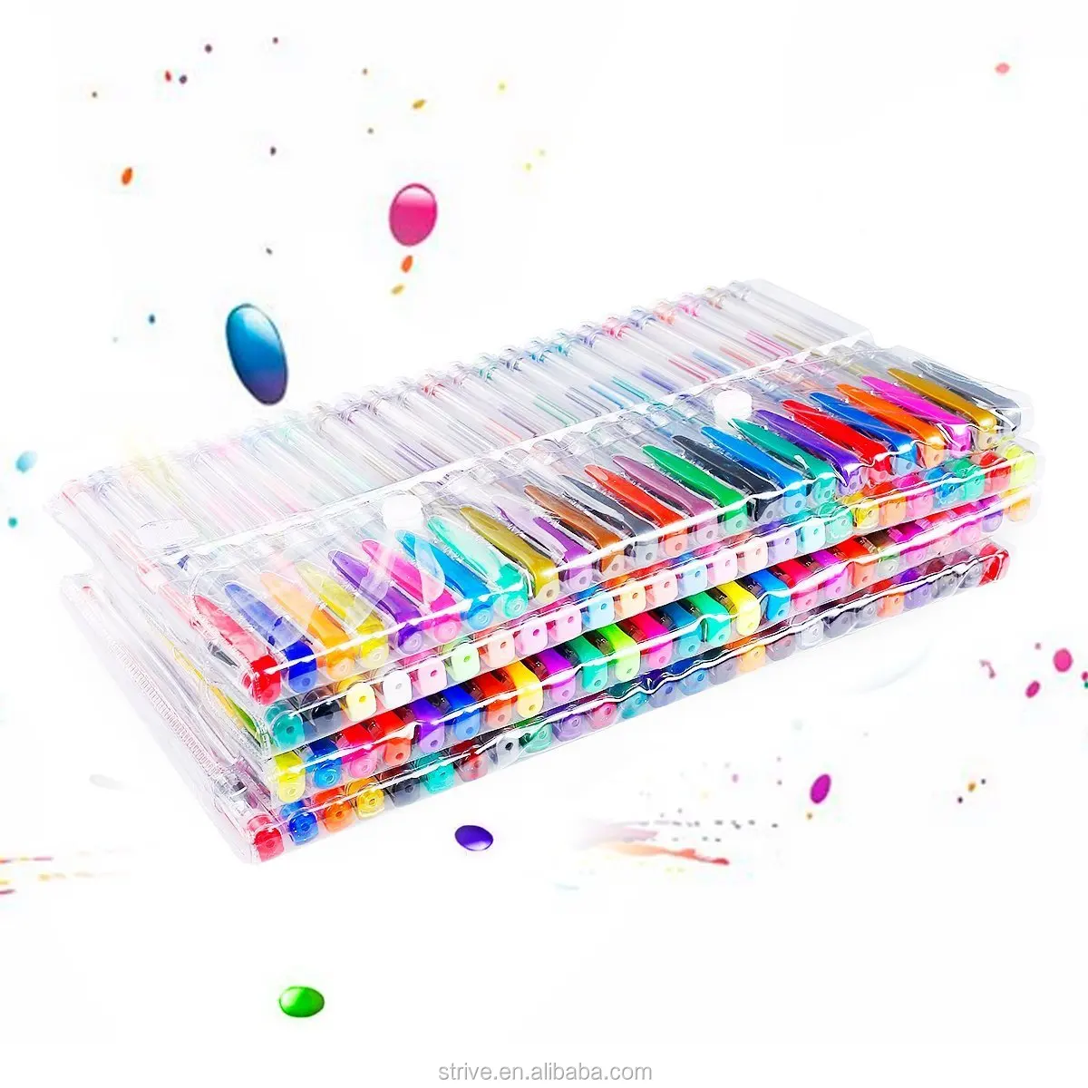48 Colors Gel Pens Set Rollerball Ballpoint Pastel Neon  Etsy