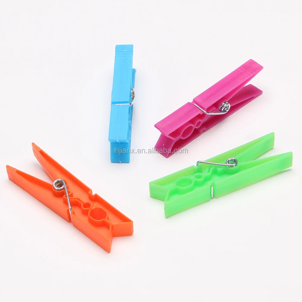 small plastic clothes clips