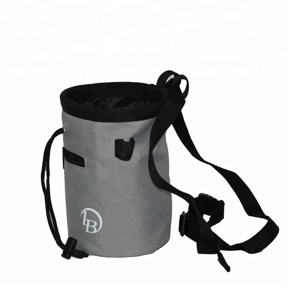 Rock Climbing Embroidered Zipper Pocket Drawstring Chalk Bag Buy Rock