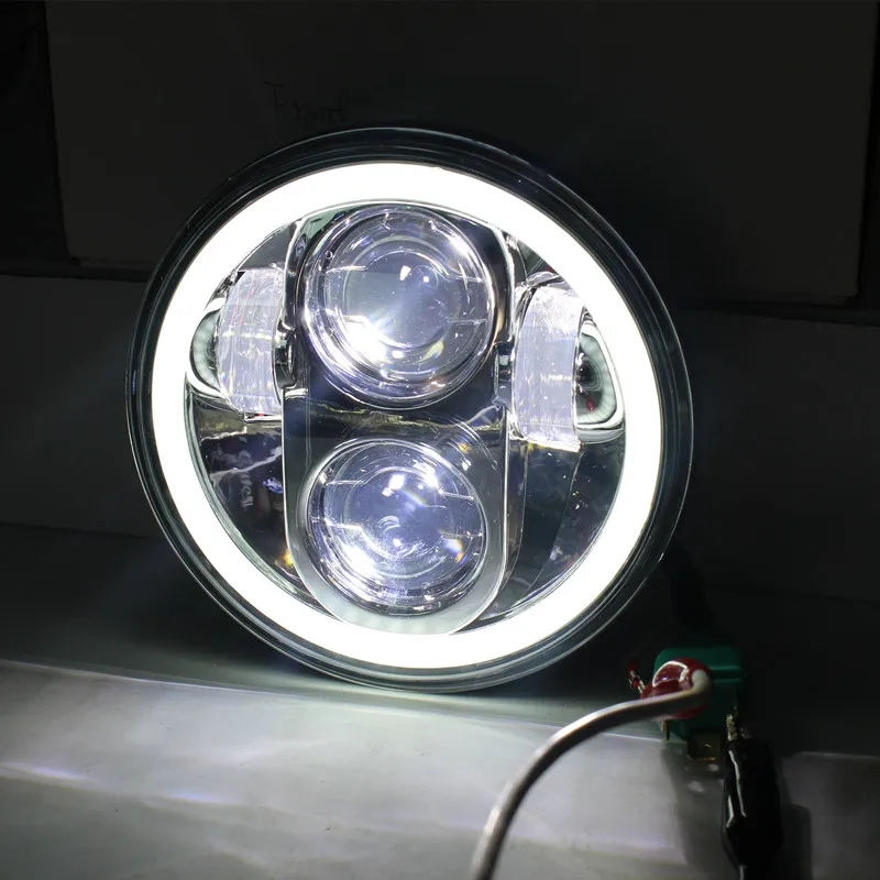 Motorcycle Lighting System Angel Eyes 5.75'' Led Headlight Halo For ...