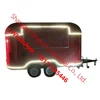 Factory Direct Sale Square Shape Street Green Snack Machine Donut Mobile Cart/ Food Truck Fast Food Truck