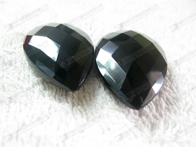40 Onyx negro perlas pulido semipreciosa piedra 8 x 4 mm rectángulo semipreciosas g67 