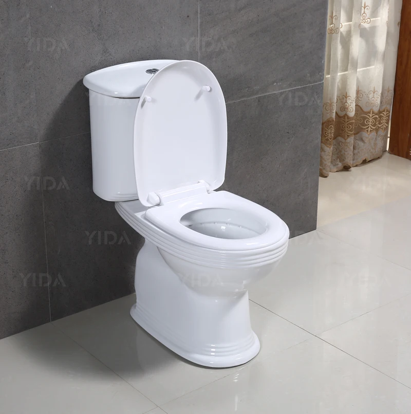 West Africa apartment house toilet sanitary ware two piece toilet p trap standard