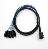 TOP New Internal HD Mini SAS SFF-8643 Host to 4 SATA Target Hard Drive Cable