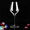 new design glassware shape 500ml long stem wine glass