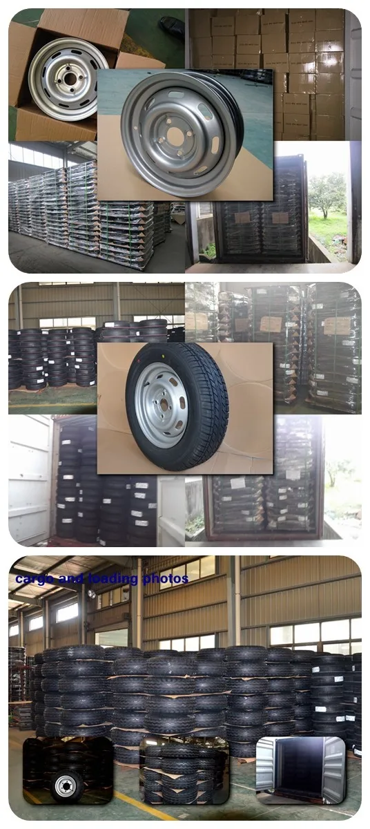 TRAZANO/GOODRIDE/WESTLAKE brand 175/70R13 4X98 small trailer wheel