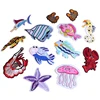wholesale custom fabric embroidered arm patches for clothing