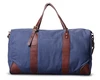 High quality Vintage classics Men leather canvas weekend Overnight Travel Bags tote Luggage Duffle Bag