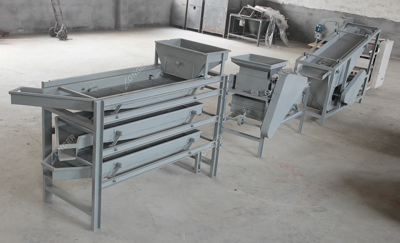 Facrory Price Almond Dehulling Apricot Kernels Cracking Shell Separating Machine Palm Nut Breaking Machine