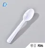 Hot Selling New Design Chinses Disposable Plastic PS White Small Tea Spoon