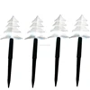 40 LED acrylic red star solar garden stake lights for Christmas use