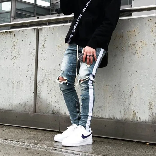 China Wholesale Boyfriend Ripped Slim Crazy Jeans For Men - Buy Crazy ...