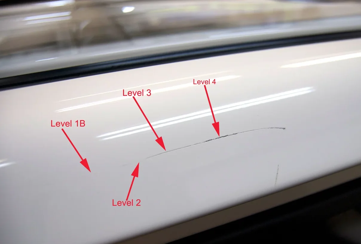 How to buff out scratches on white car