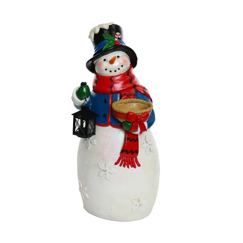 resin snowman statue