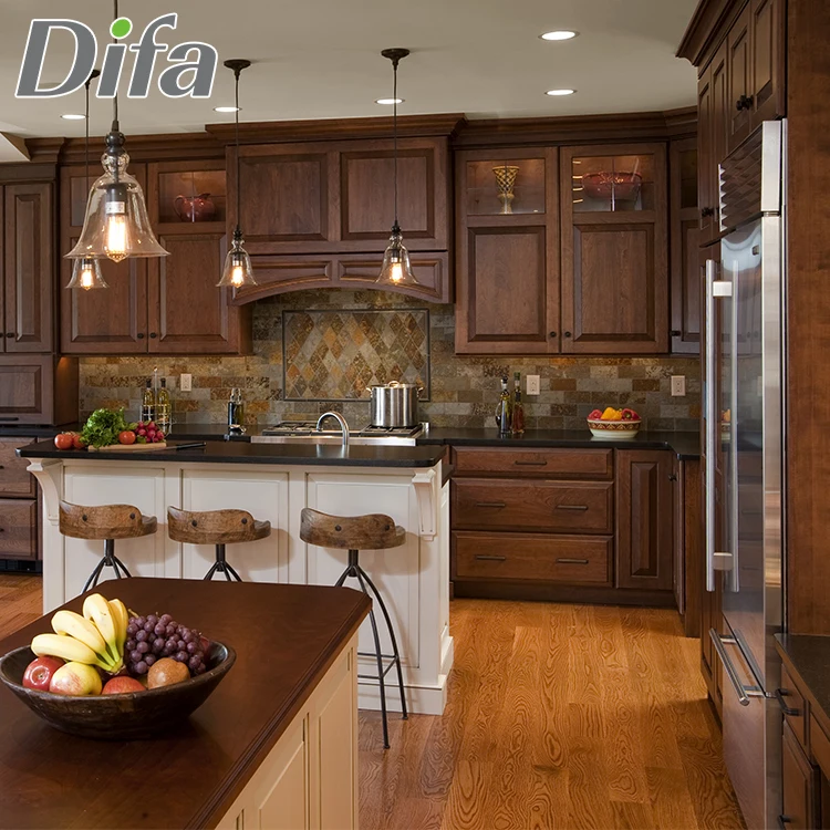 Custom American Standard Solid Wood Kitchen Cabinet Luxury Wooden