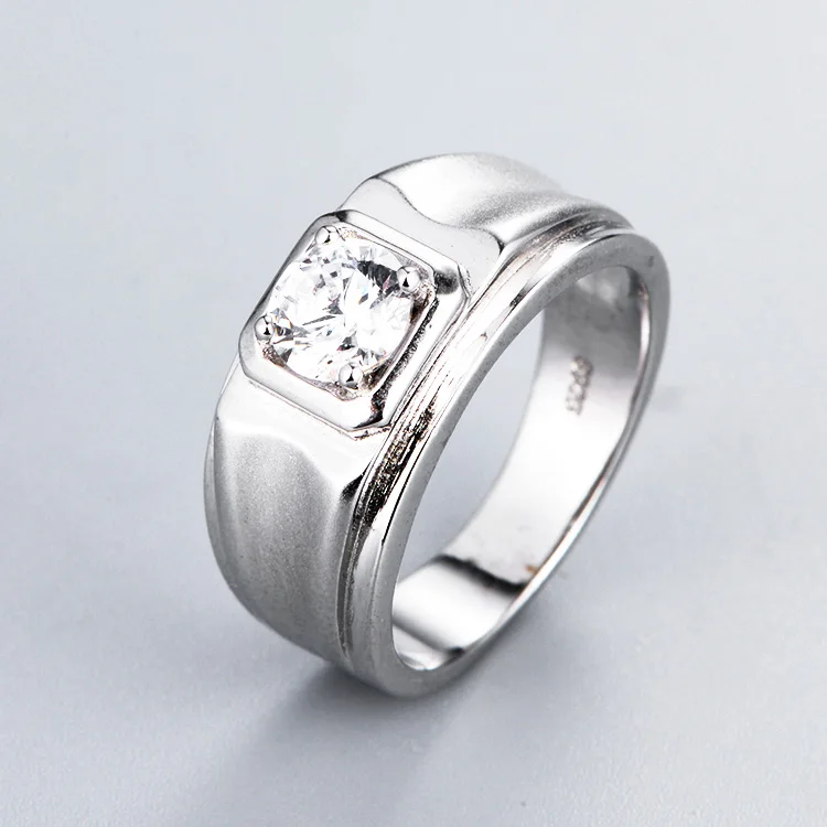 Silver Jewelry Solitaire Diamond Mens Wedding Rings Buy Mens