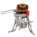 2016 New Arrival Ultralight Portable Outdoor Picnic Gas Foldable Camping Mini Steel Stove EA14