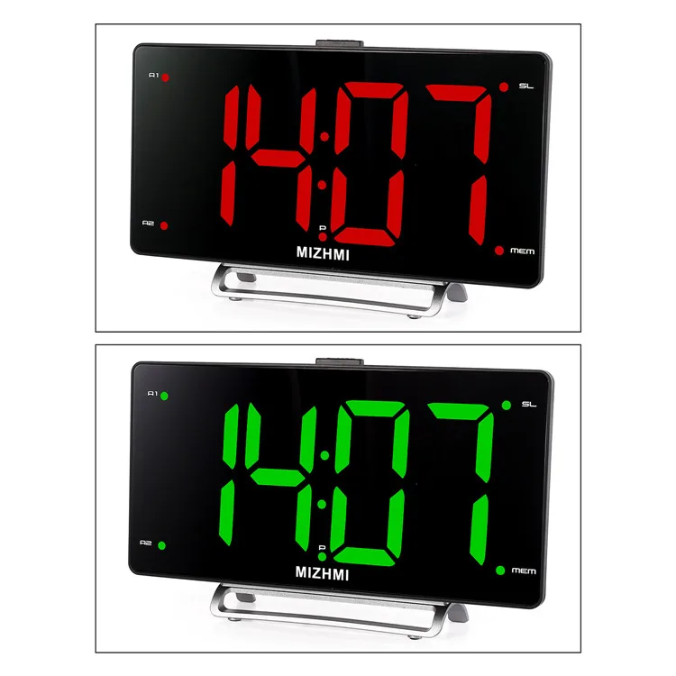 abs   金属酷表 led 数字闹钟