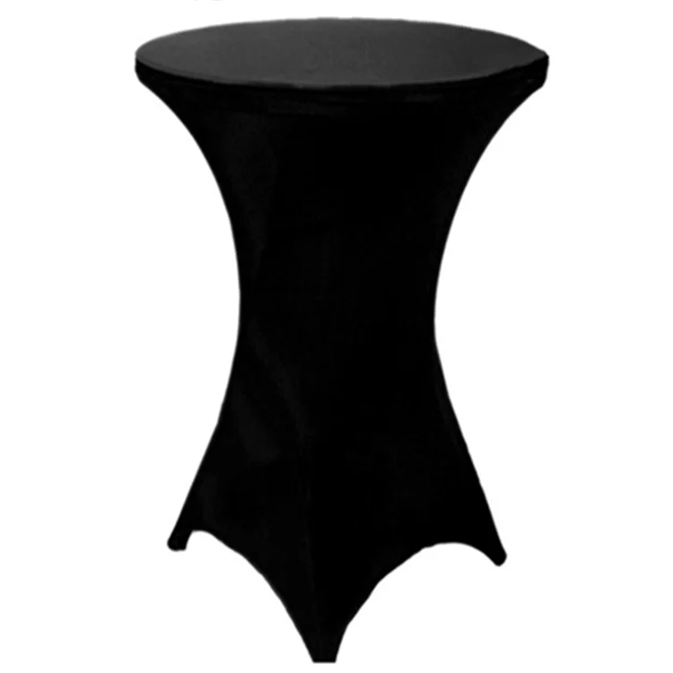 Wholesale Round Black Spandex Bar Table Cover Buy Bar Table Cover