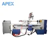 1516 Double Cutters Wood CNC Lathe 300mm Working Diameter With Vertical Spindle