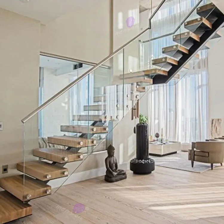 
Indoor Single Stringer Short Staircase Design 