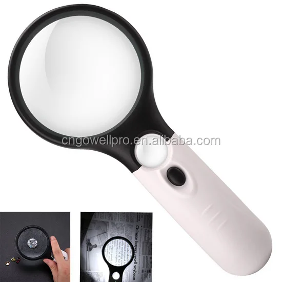 hand held lighted magnifier 3x