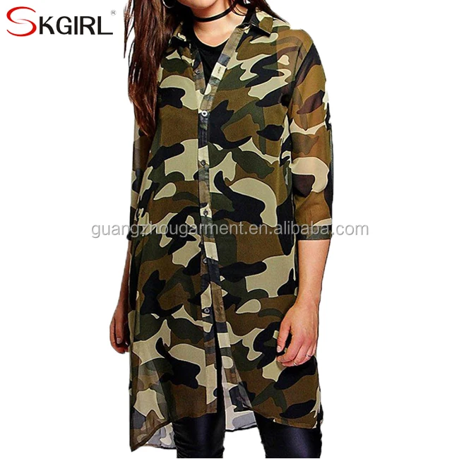 Grosse Grosse Frauen Mode Lassig Vorne Offen Gedruckt Chiffon Tarnung Long Shirt Bluse Top Fur Damen Buy Camouflage Chiffon Bluse Top Fur Damen Neue Mode Chiffonbluse 14 Beilaufige Bluse Fur Fat Woman Product