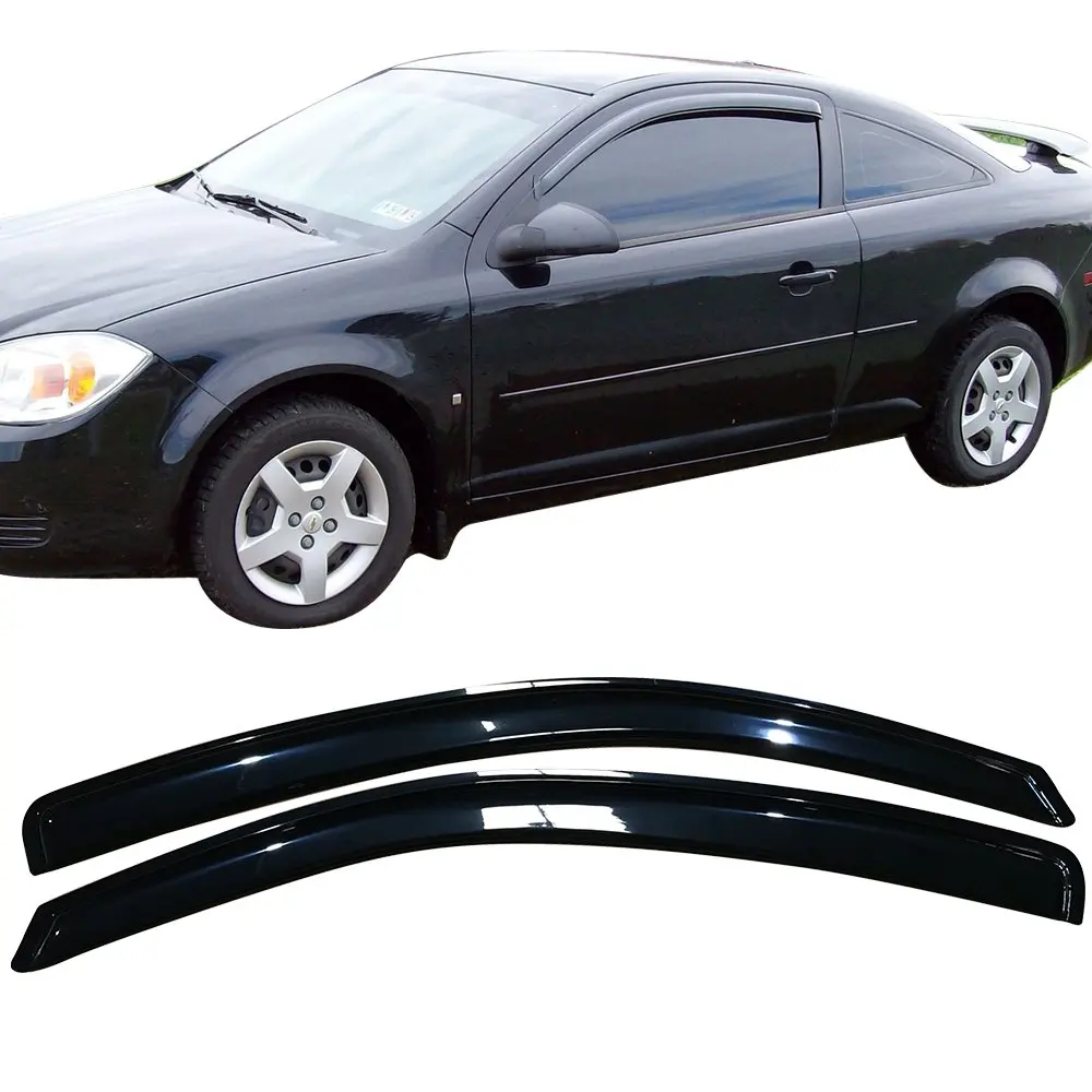 Get Quotations · Window Visor Fits 2005-2010 Chevy Cobalt PONTIAC G5 | Slim  Style Dark Smoke Tint