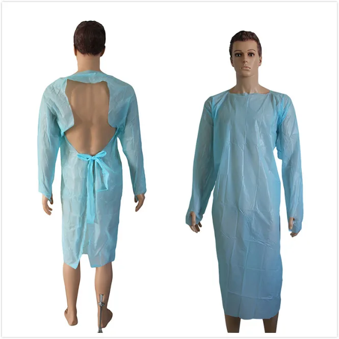 Disposable Apron Long Sleeve With Thumb Loop Cuff Ce Approved Buy