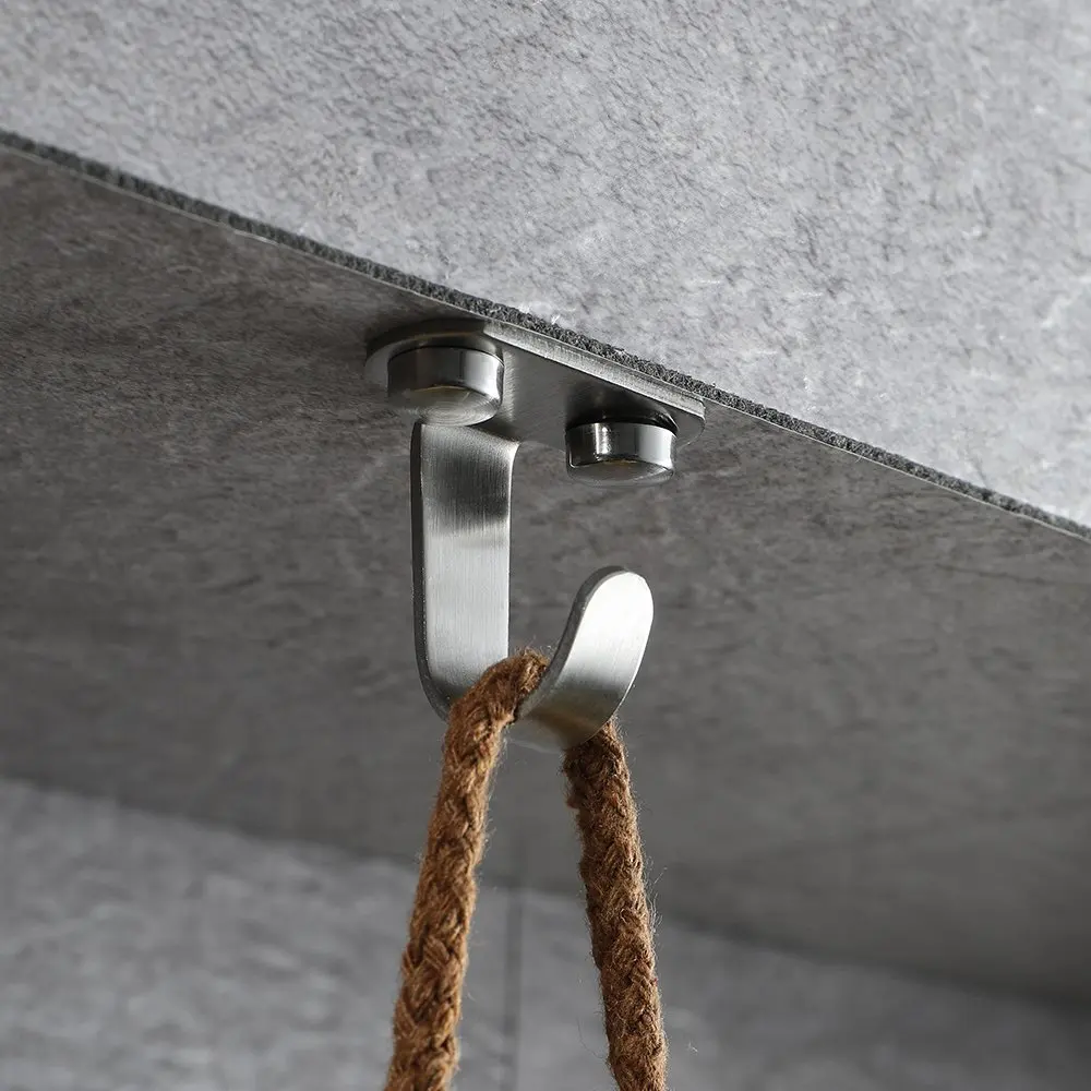 Stainless Steel Heavy Duty Screw Mounted Ceiling Hook Towel Bag Clothes