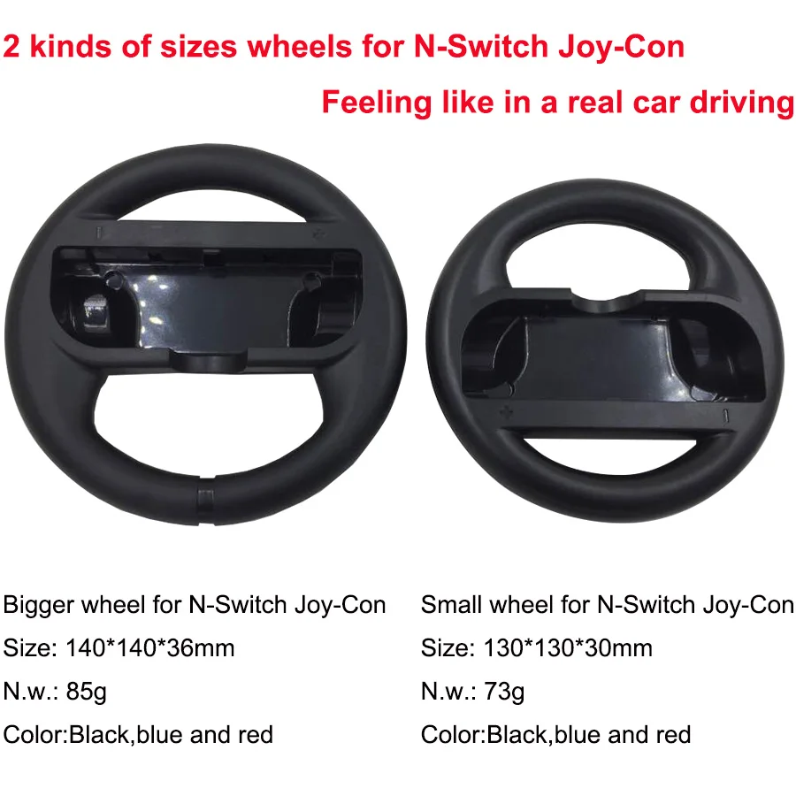 Newest Big Size Steering Wheel For Nintendo Switch Blue/red/black (2