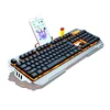 Super Cool Mechanical Frameless Design RGB LED Manufacturer Computer Game Keyboard, Semi Mechanical Keyboard Spanish
