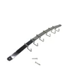 Wall Mounted Hanger Bar Rail Kitchen Tools Utensil Holder S Hook 6 Pack Set with Hanging Rack Hook