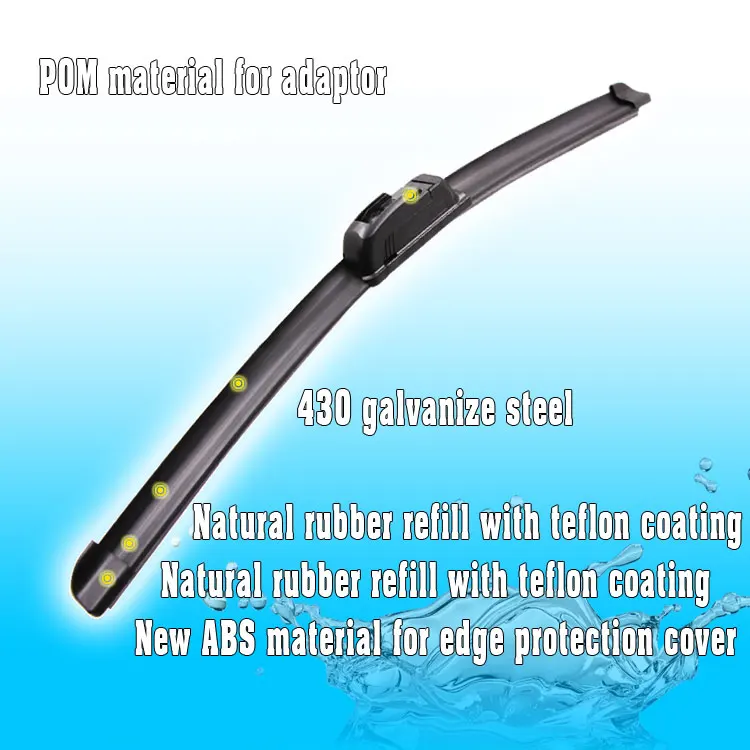 Cl Wiper Universal 12''26'' Frameless Windshield Wiper Blade For Car