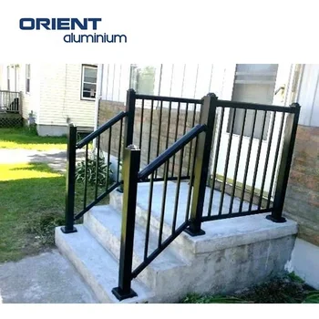 Custom Design Outdoor Fooring Mounted And Bridge Railings Handrails Position Modern Stair 