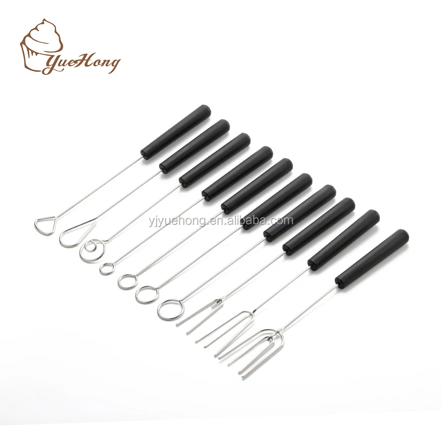 DIY Cheese Fondue Forks Decorating Tool Set Cake Fruit Chocolate Dipping 6L 