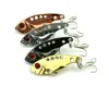 Wholeale VIB metal spoon fishing lures 35mm hard baits with 10# sharp trebel fishing hooks