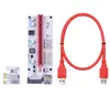 VER008S Mo-lex 4Pin SATA 6PIN PCIE PCI-E PCI Express Riser Card Adapter 1X to 16X USB3.0 Extender BTC Mining Miner