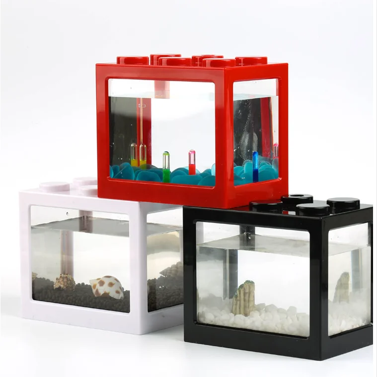 lego block fish tank