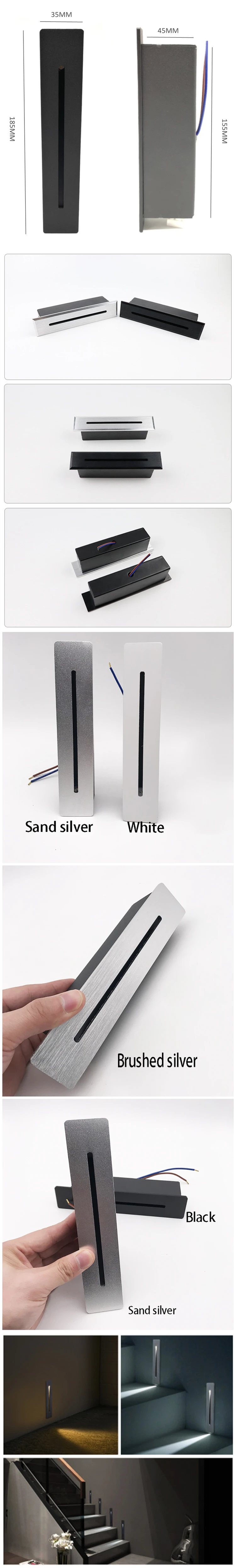 Stair Wall Step Light Led 3w Rectangle Led Side Step Light Buy Led