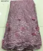 Handmade Beaded Lace Fabric, 3D Pearls Lace Fabric Tulle Net Lace Materials For Party