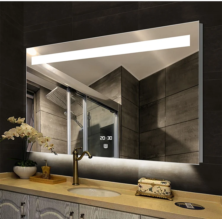 Chinese factory frameless bathroom led vanity mirror