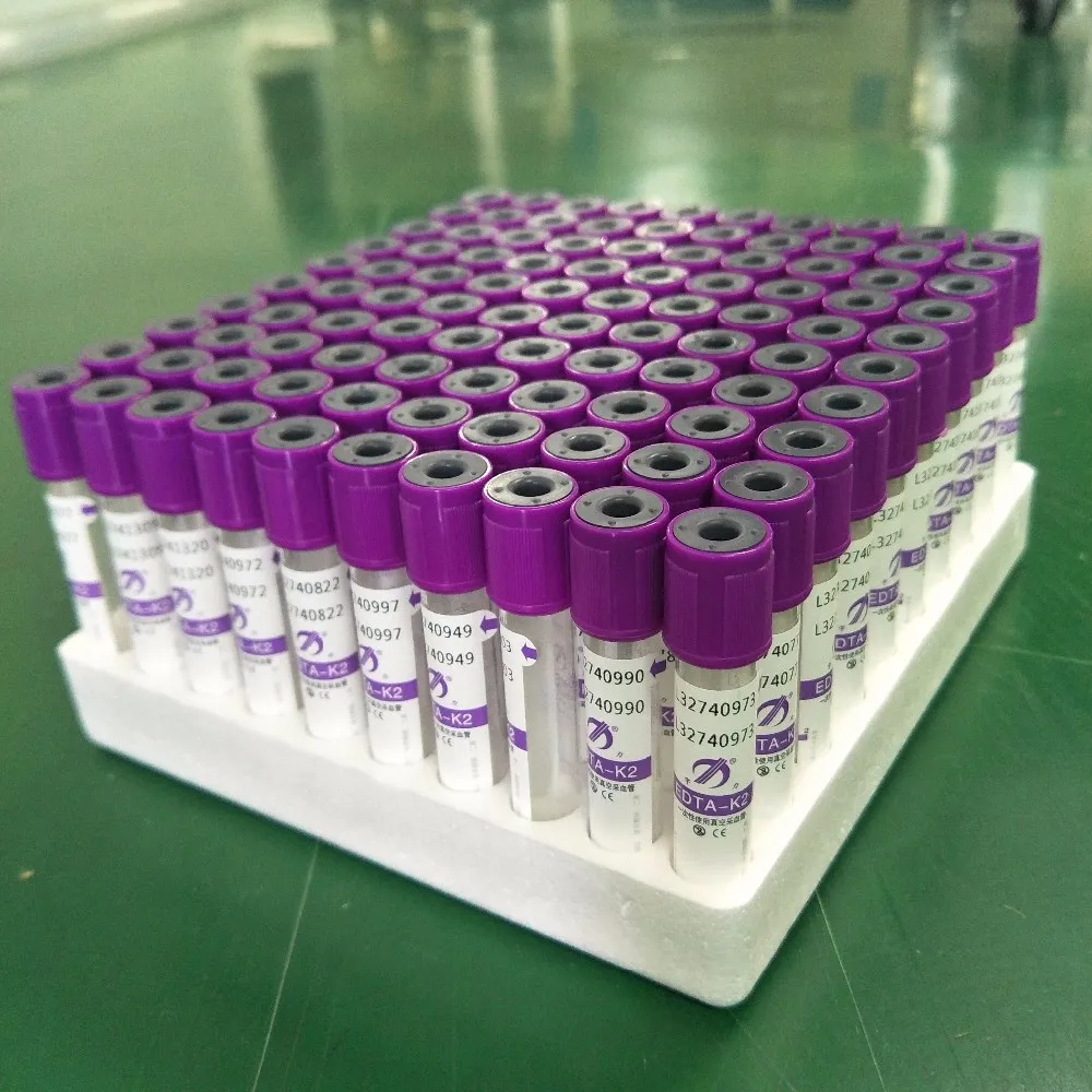 Purple Top Edta Blood Vial Collection Tubes With Additive Of K3 Buy