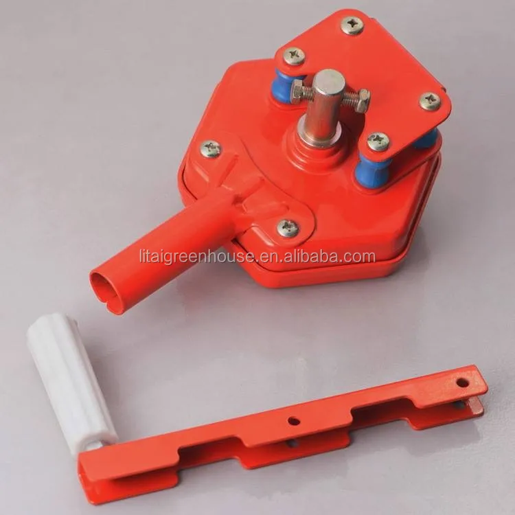 Greenhouse Manual Film Roll Up Unit Side Film Roller For Ventilation